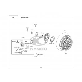 DOWNTOWN 300i ABS-ΟΠΙΣΘΙΟΣ ΤΡΟΧΟΣ